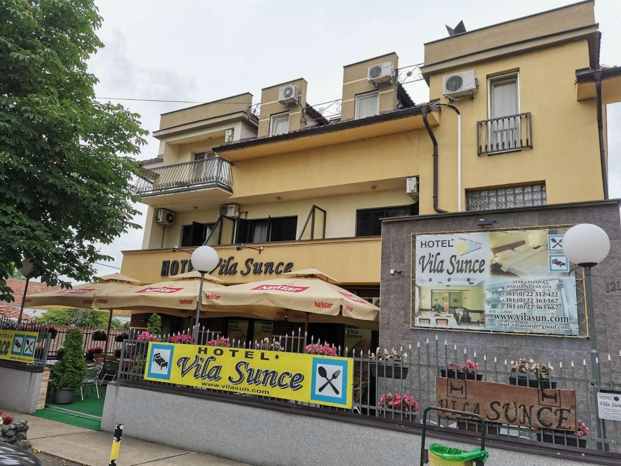 Hotel Vila Sunce Stara Pazova Exterior foto